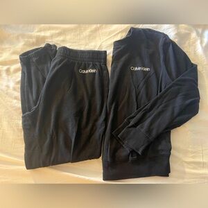 Calvin Klein - Black - Sweatpants - Sweatshirt - Pajama Set